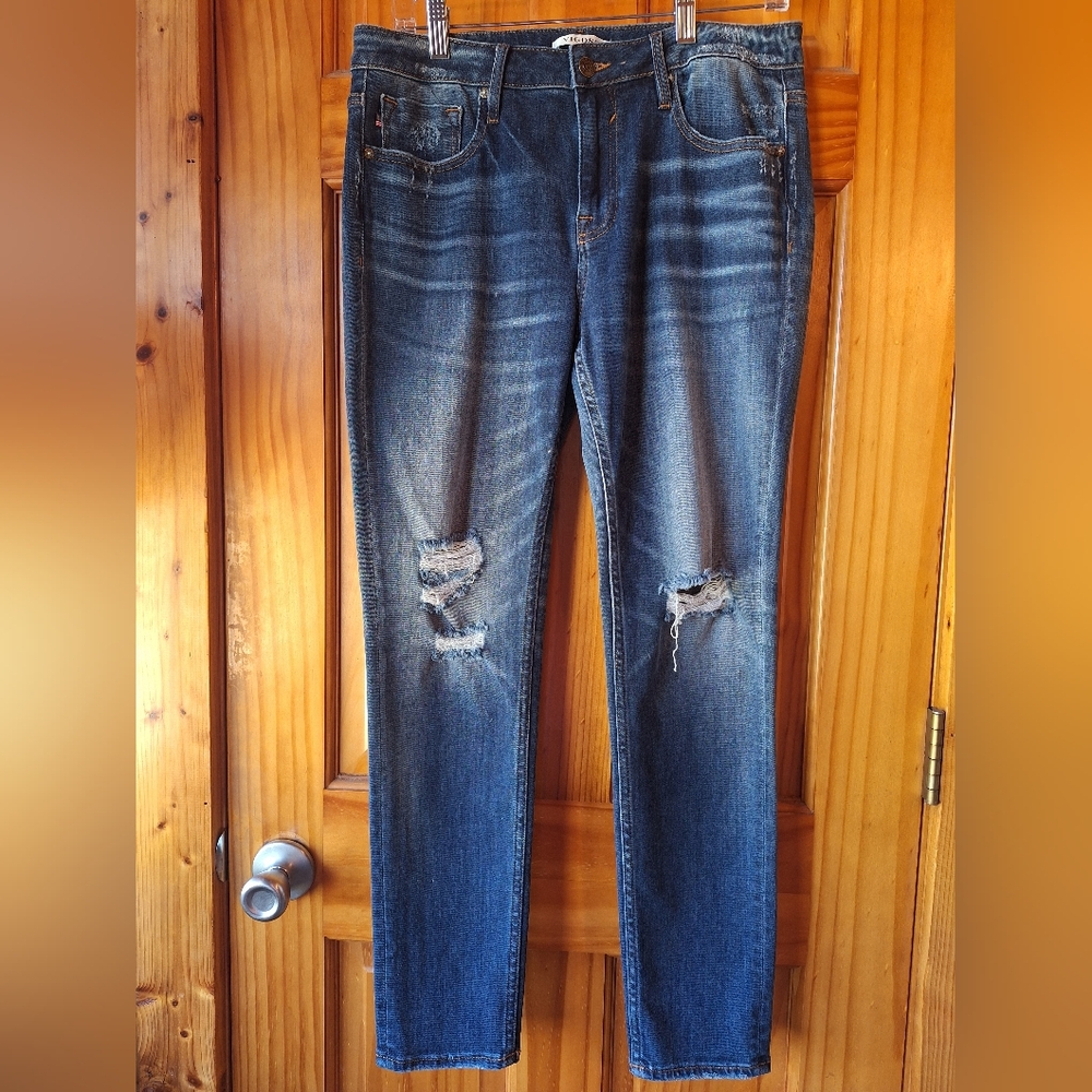 Vigoss Dark Blue Stretch Jagger Skinny Jeans Sz 31
